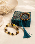 Citrine and Tiger Eye bracelet intention and crystal meaning
