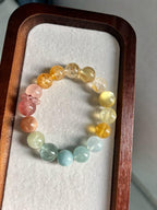 Self Love Crystal Bracelet | Rose Quartz Aquamarine Bracelet | Healing Gift for Women