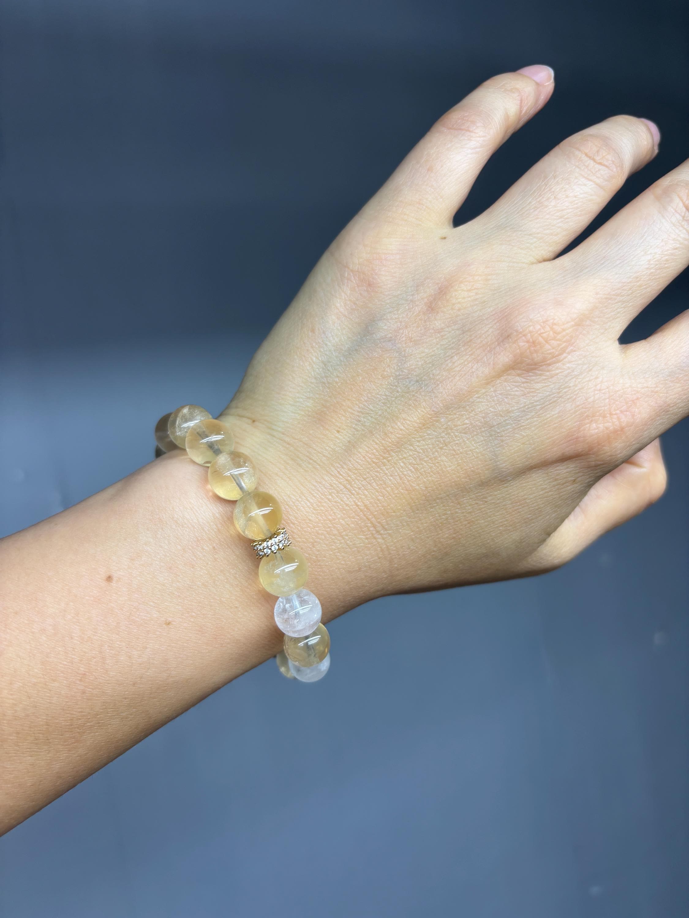 Success Crystal Bracelet | Citrine Bracelet for Abundance & Focus | Handmade Energy Gift