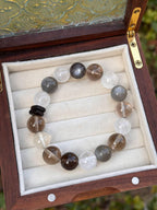 Smoky Quartz Bracelet | Grounding, Negative Energy Protection, Handmade Crystals