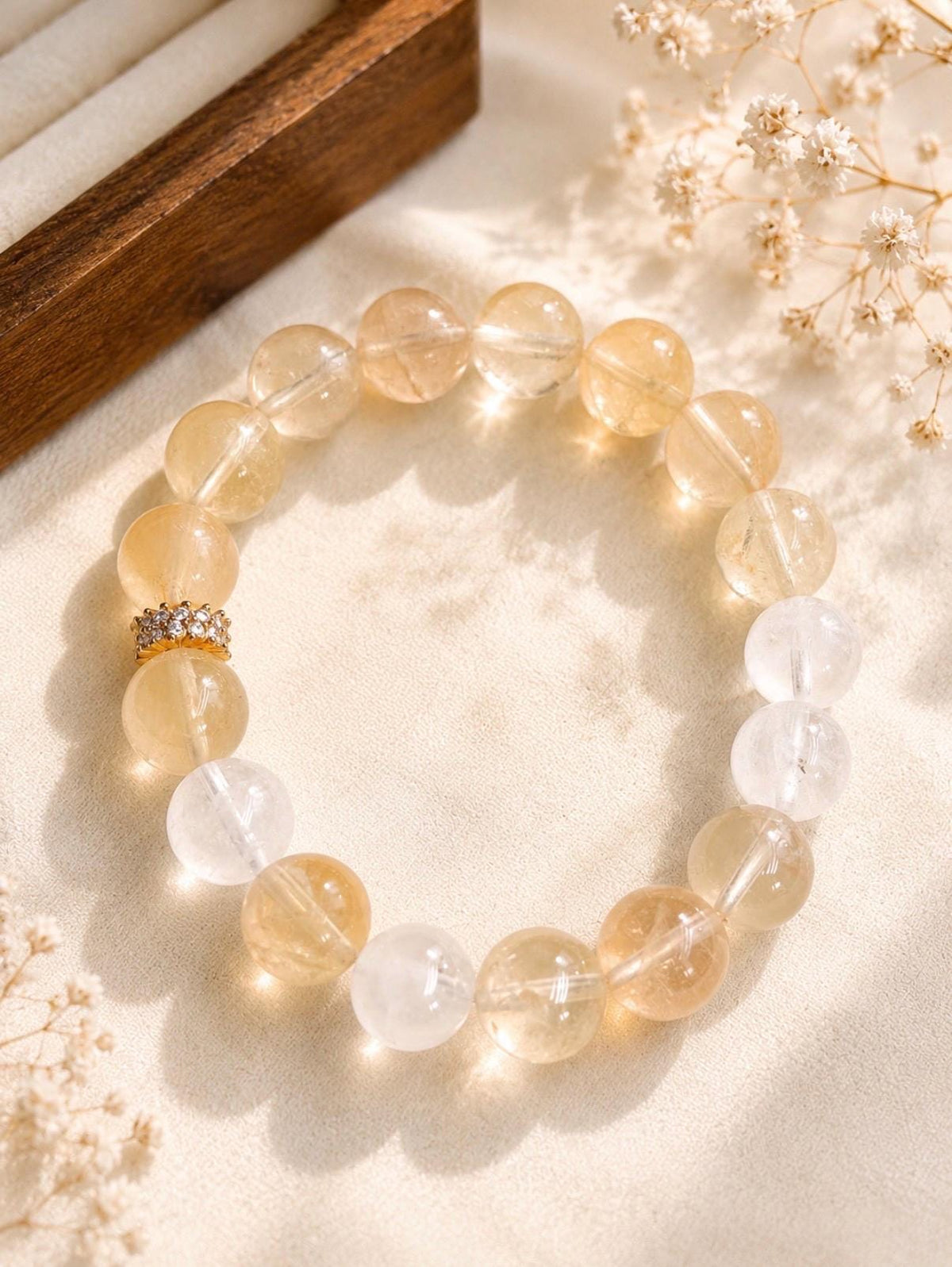 Success Crystal Bracelet | Citrine Bracelet for Abundance & Focus | Handmade Energy Gift