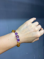 Abundance Crystal Bracelet | Citrine Amethyst Bracelet | Wealth & Positive Energy Gift