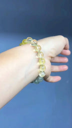 Prosperity Bracelet | Abundance & Career Success | Citrine Green Gemstone Gift for Her