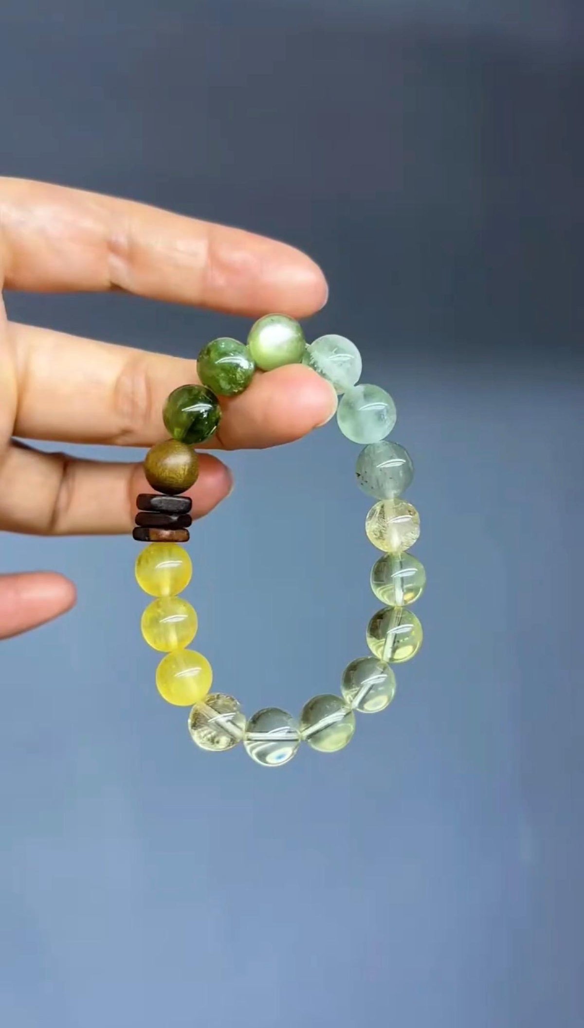 Prosperity Bracelet | Abundance & Career Success | Citrine Green Gemstone Gift for Her