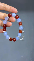 Self Confidence Crystal Bracelet | Blue Lace Agate Bracelet | Healing Jewelry Gift for Women